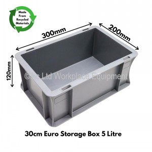 Heavy Duty Stacking Euro Box 30cm 5 Litre